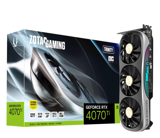 Zotac GeForce RTX 4070 Ti Gaming TRINITY OC 12GB GDDR6X - 1101324 - zdjęcie